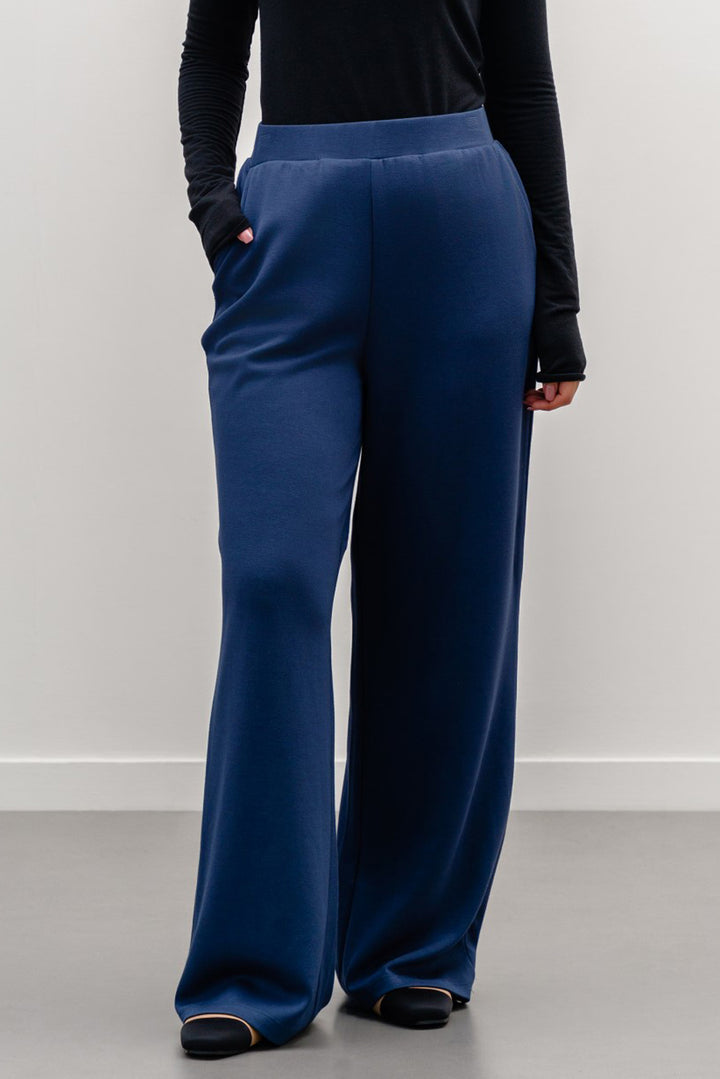 LIGHT NAVY ALL-DAY WIDE PANTS