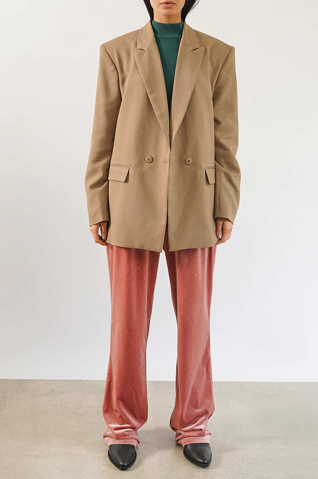 OLIVE TAILORED OVERSIZED BLAZER