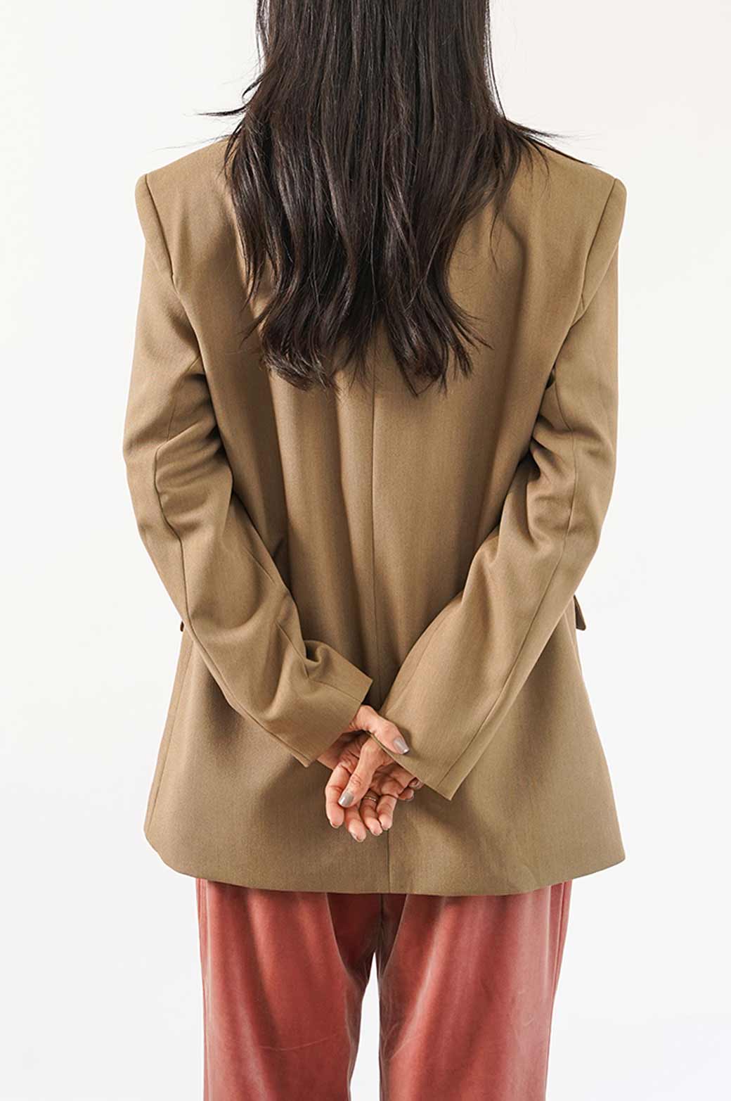 OLIVE TAILORED OVERSIZED BLAZER