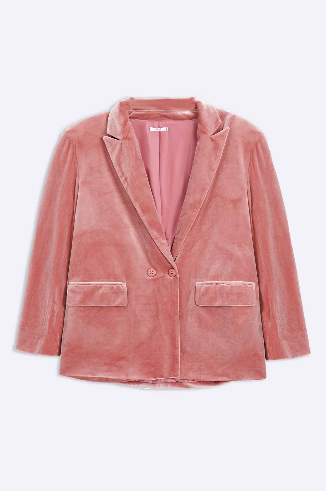 Pink velvet blazer on sale topshop