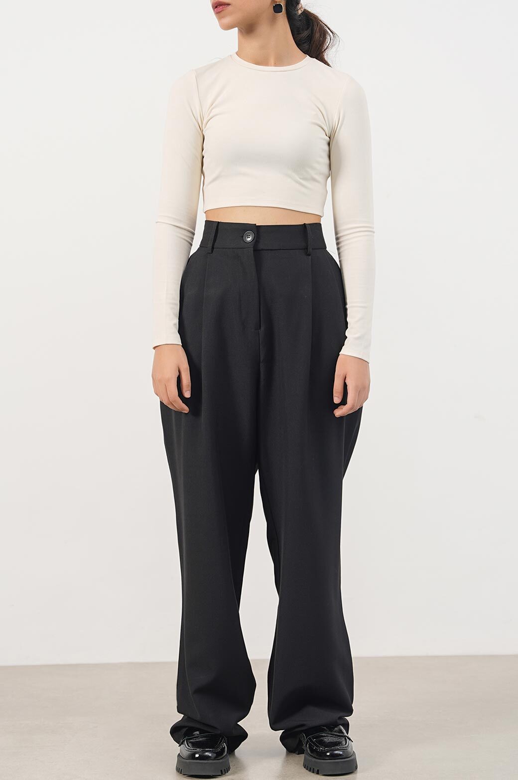 OFF WHITE EVERYDAY CROPPED T-SHIRT