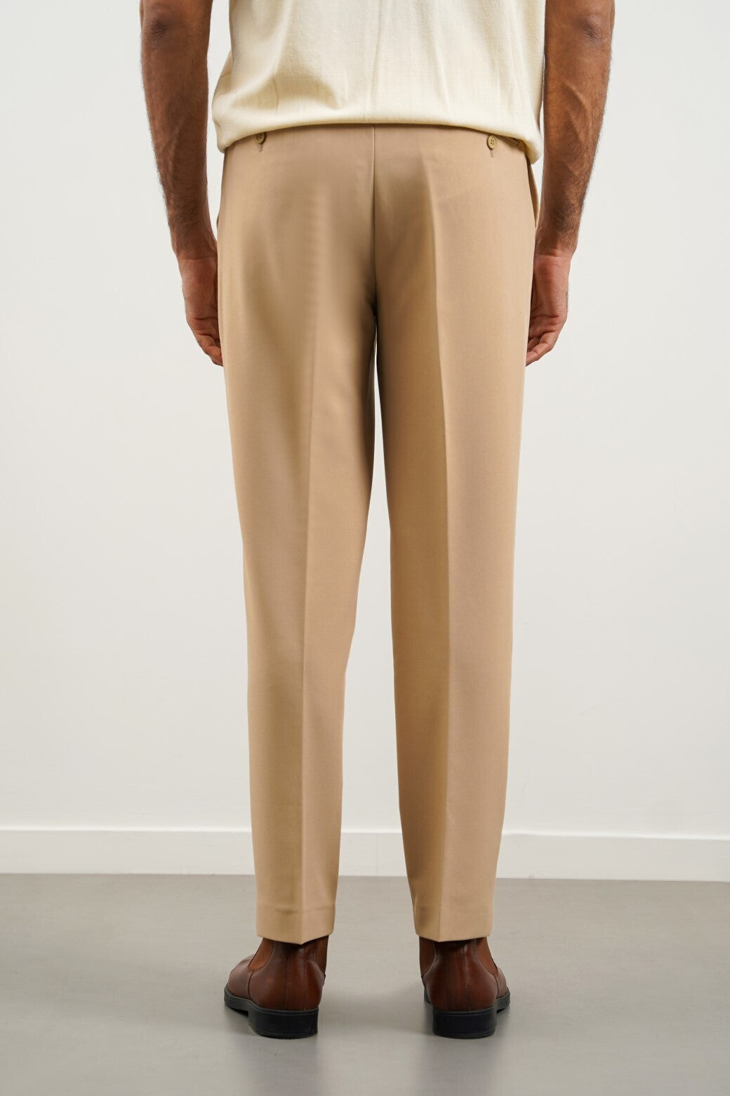 BEIGE CLASSIC SUIT TROUSER