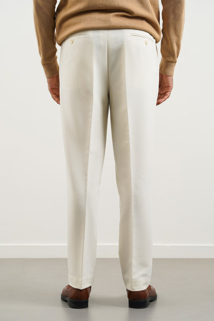 CREAM CLASSIC SUIT TROUSER