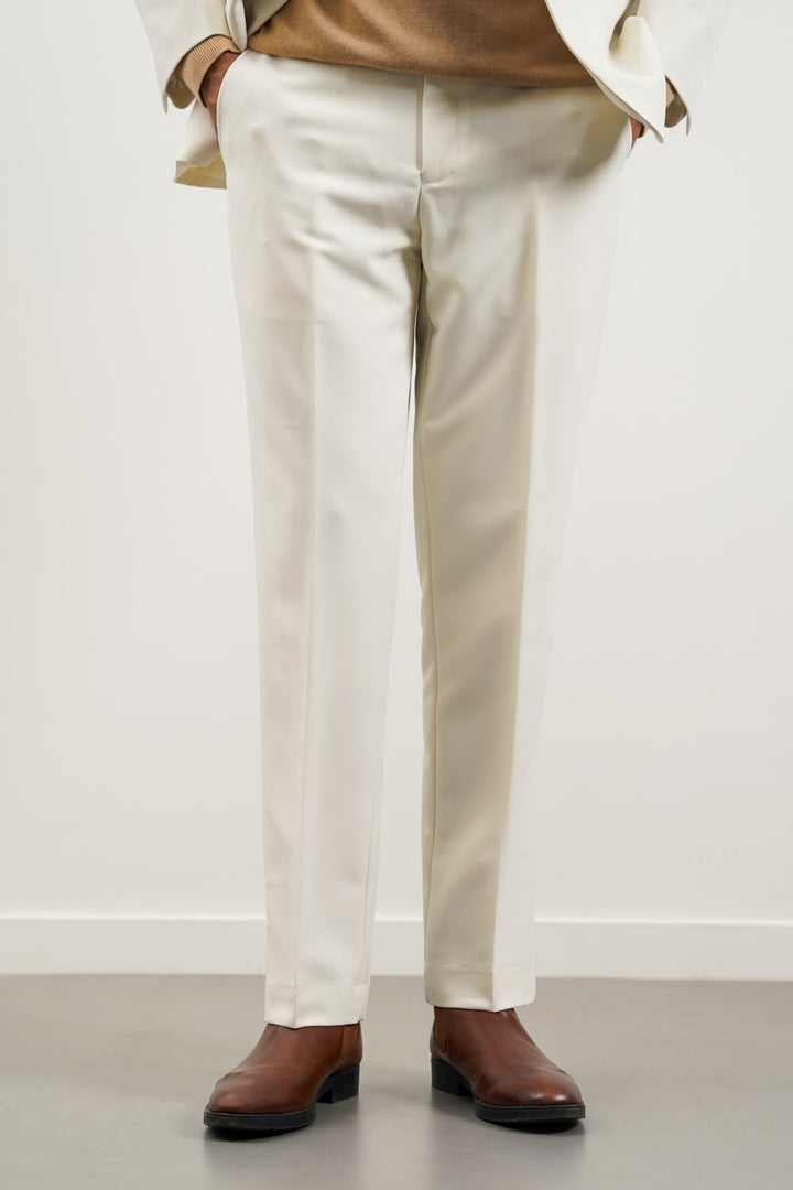 CREAM CLASSIC SUIT TROUSER