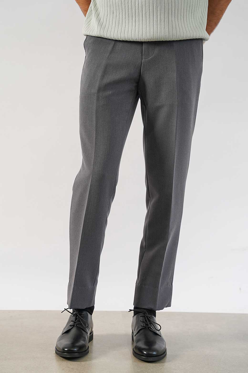 GREY CLASSIC SUIT TROUSERS