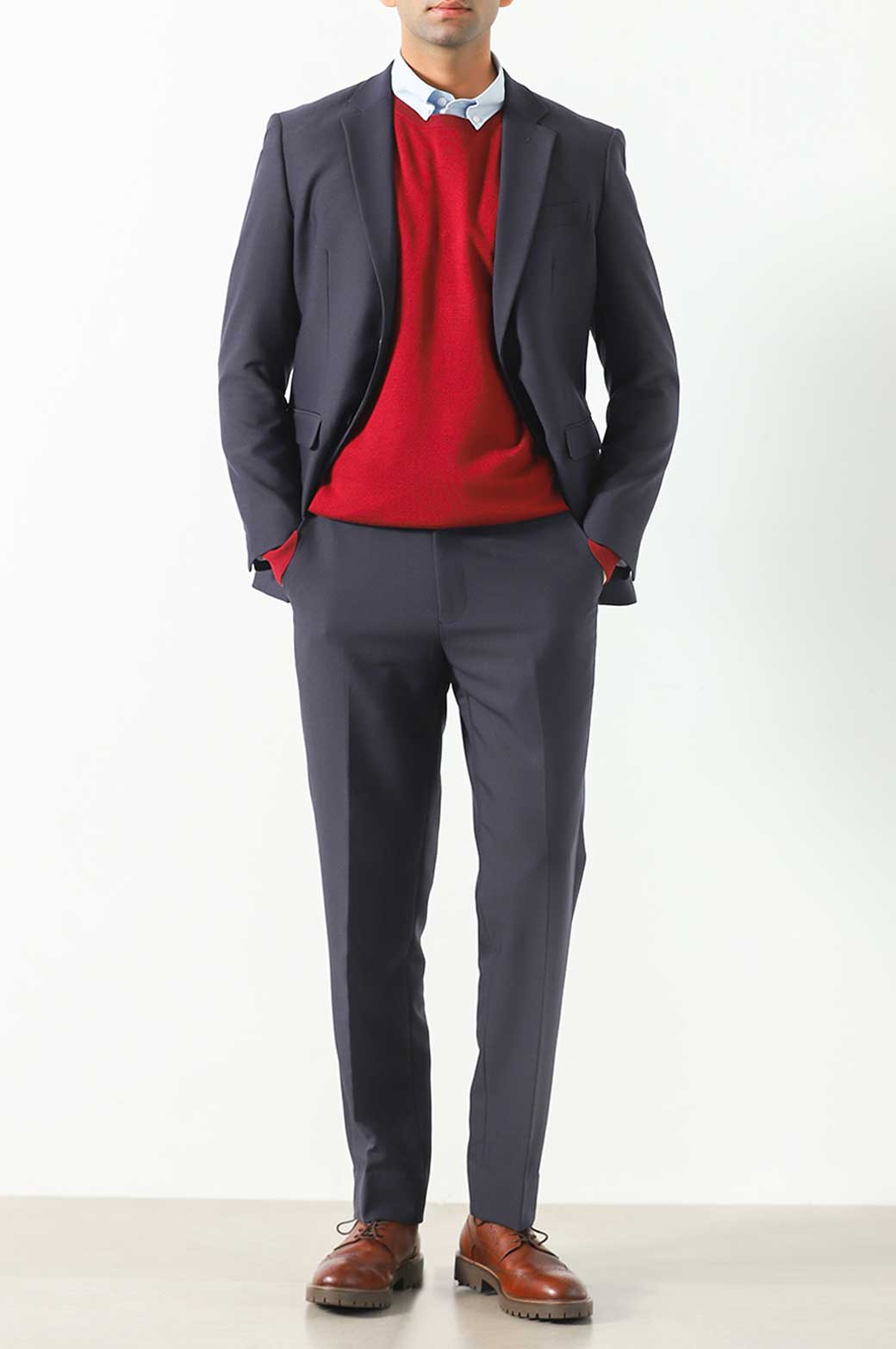 NAVY CLASSIC SUIT TROUSERS