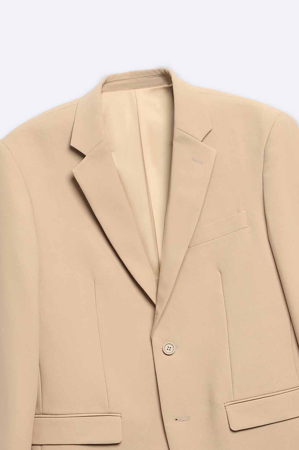 BEIGE TAILORED FIT BLAZER