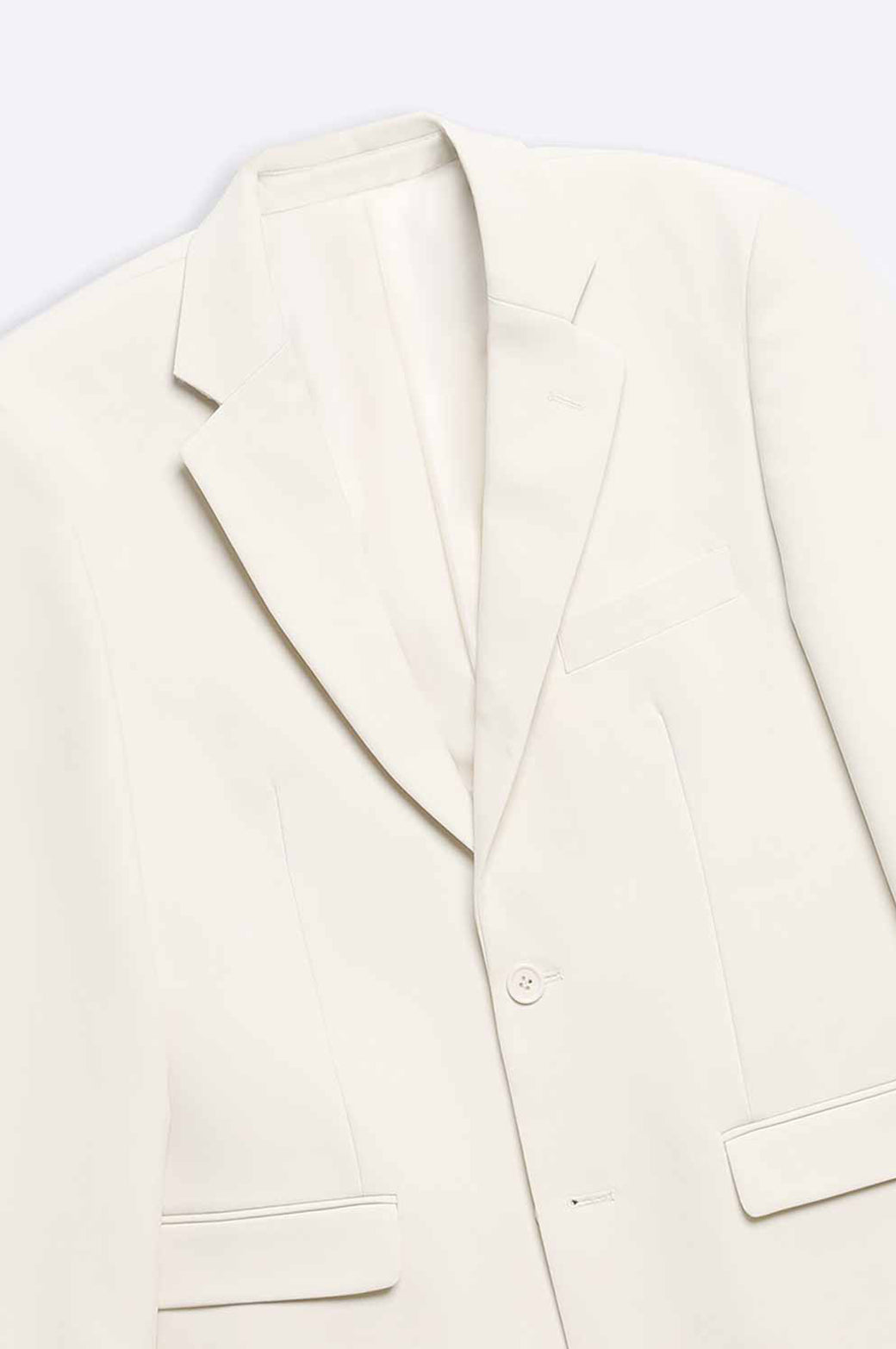 CREAM TAILORED FIT BLAZER