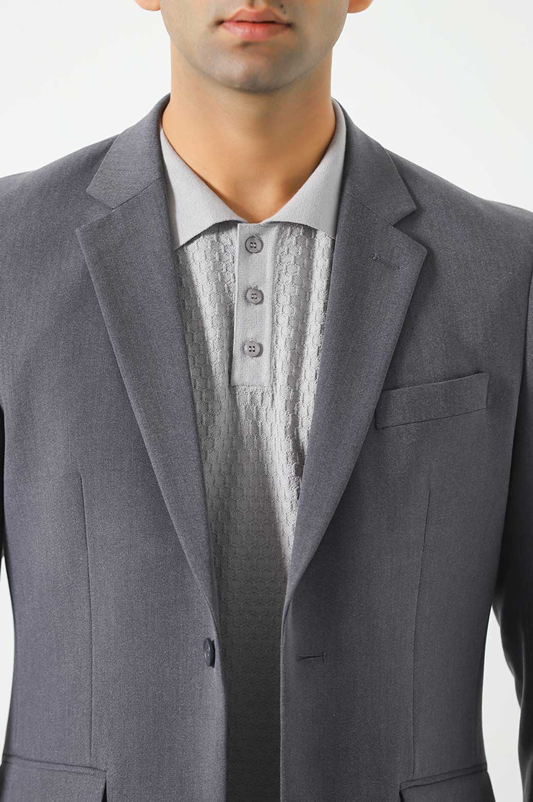 GREY TAILORED FIT BLAZER
