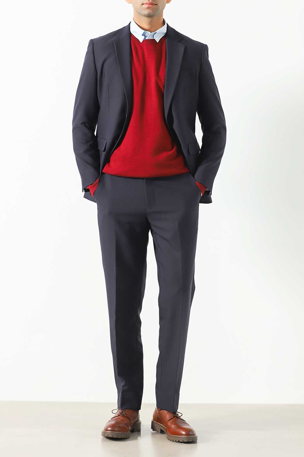 NAVY TAILORED FIT BLAZER
