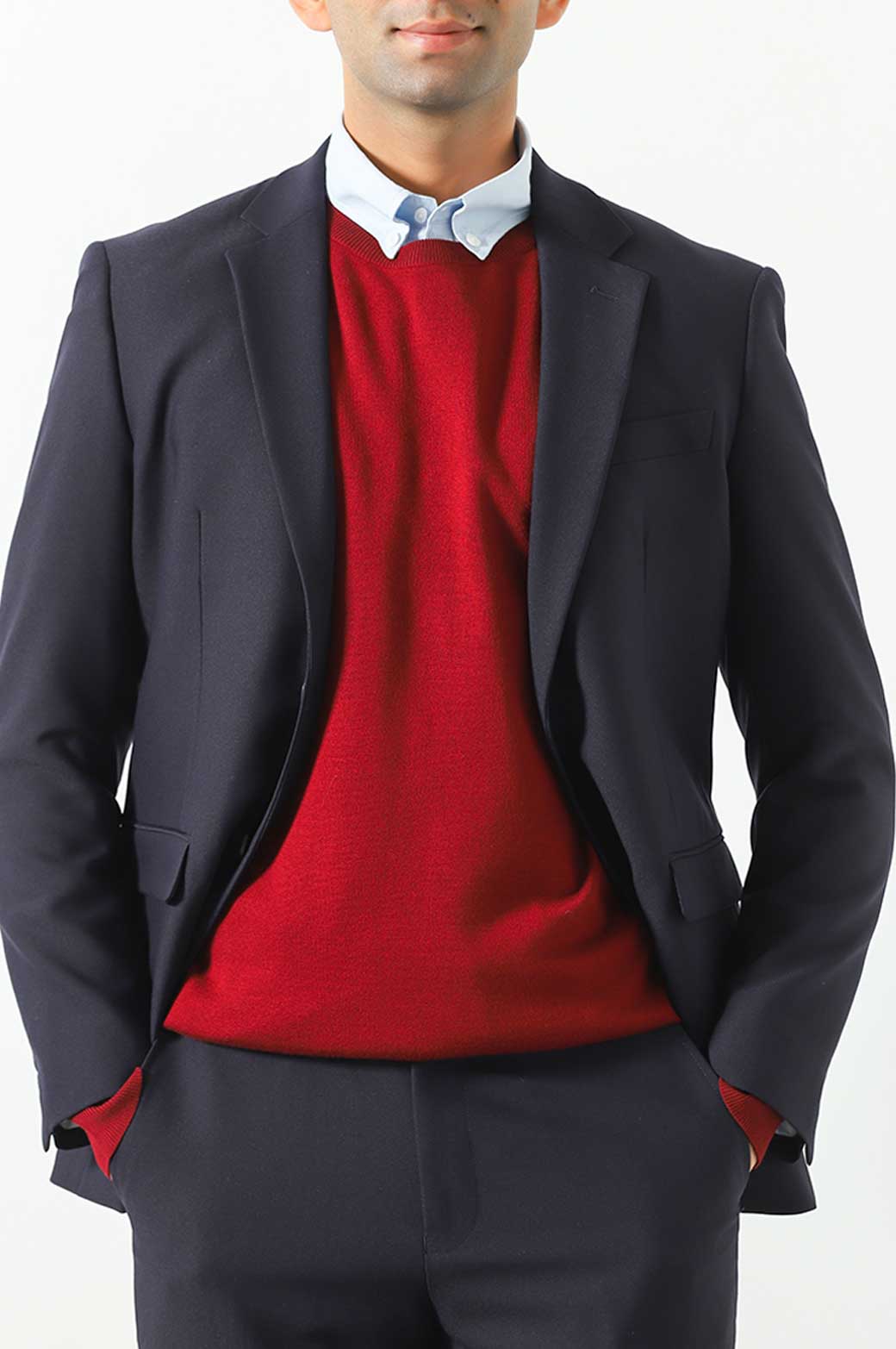 NAVY TAILORED FIT BLAZER