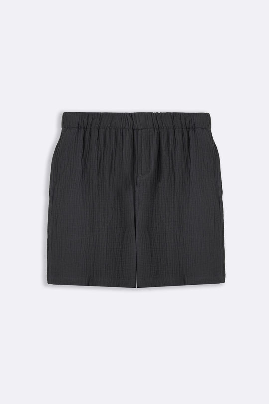 CHARCOAL MUSLIN SHORTS