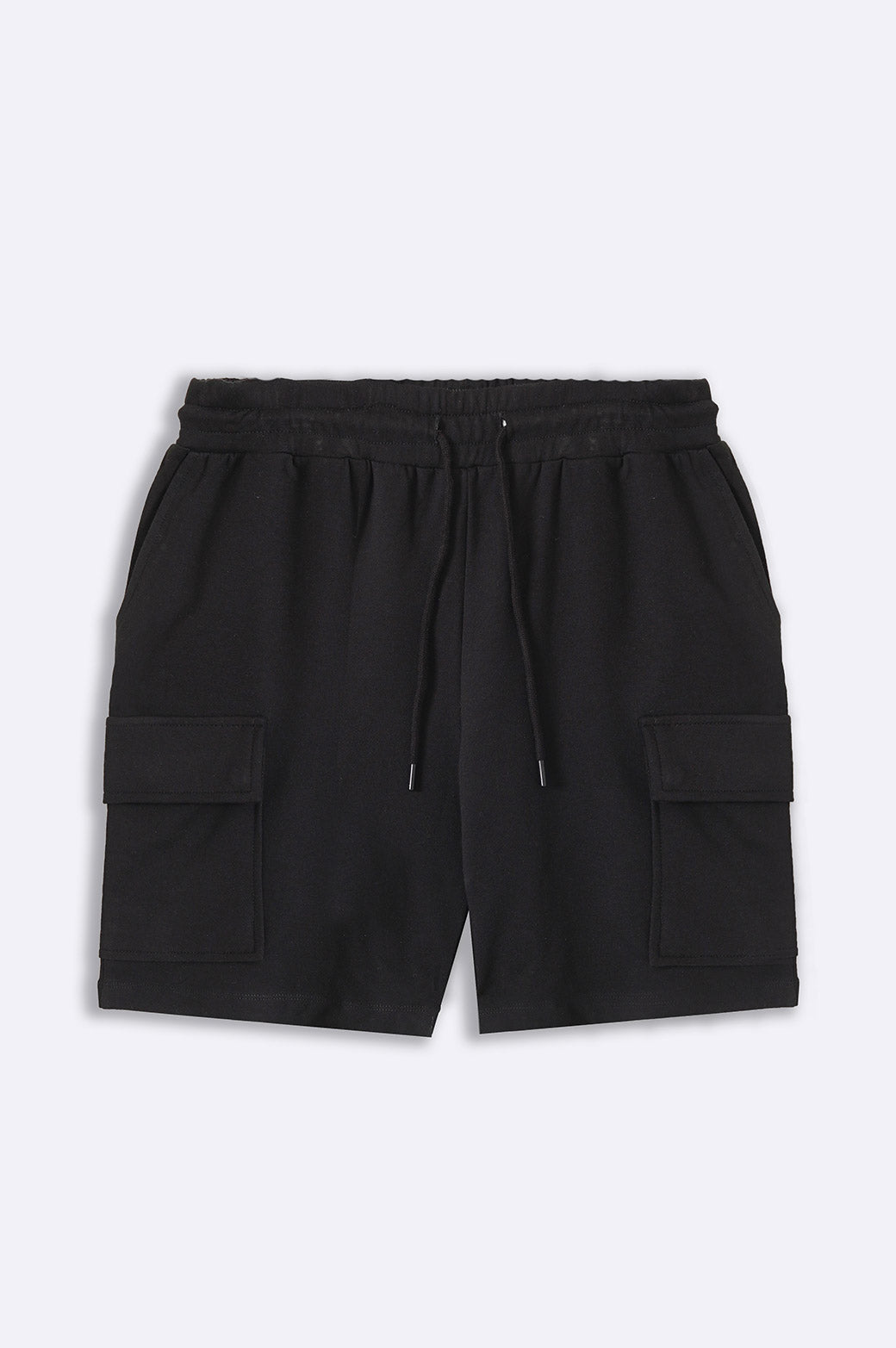 BLACK CARGO SHORTS