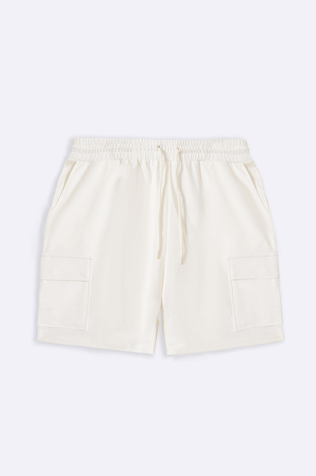 WHITE CARGO SHORTS