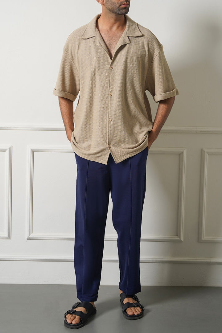 NAVY STRAIGHT FIT TROUSER