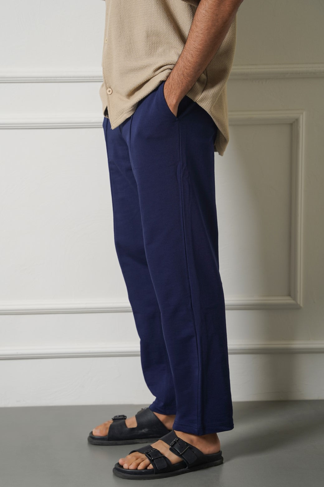 NAVY STRAIGHT FIT TROUSER