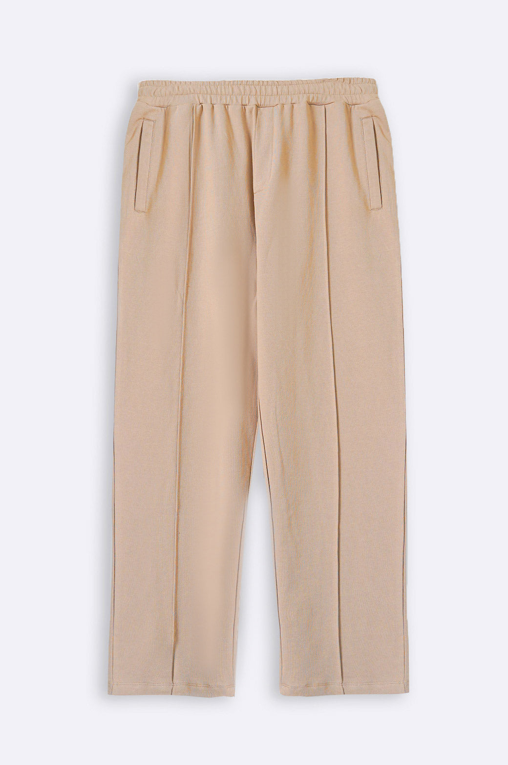 KHAKI JOGGER WAIST TROUSERS