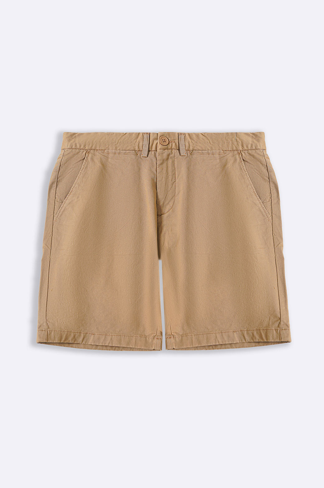 BEIGE BASIC CHINO SHORTS