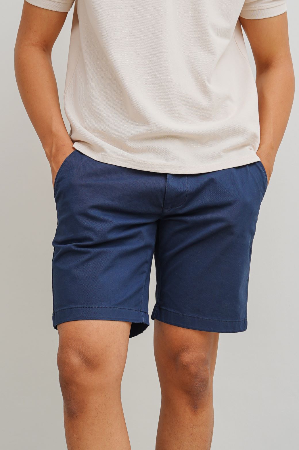 NAVY BASIC CHINO SHORTS