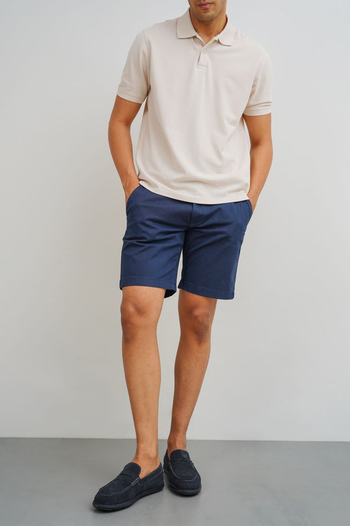 NAVY BASIC CHINO SHORTS