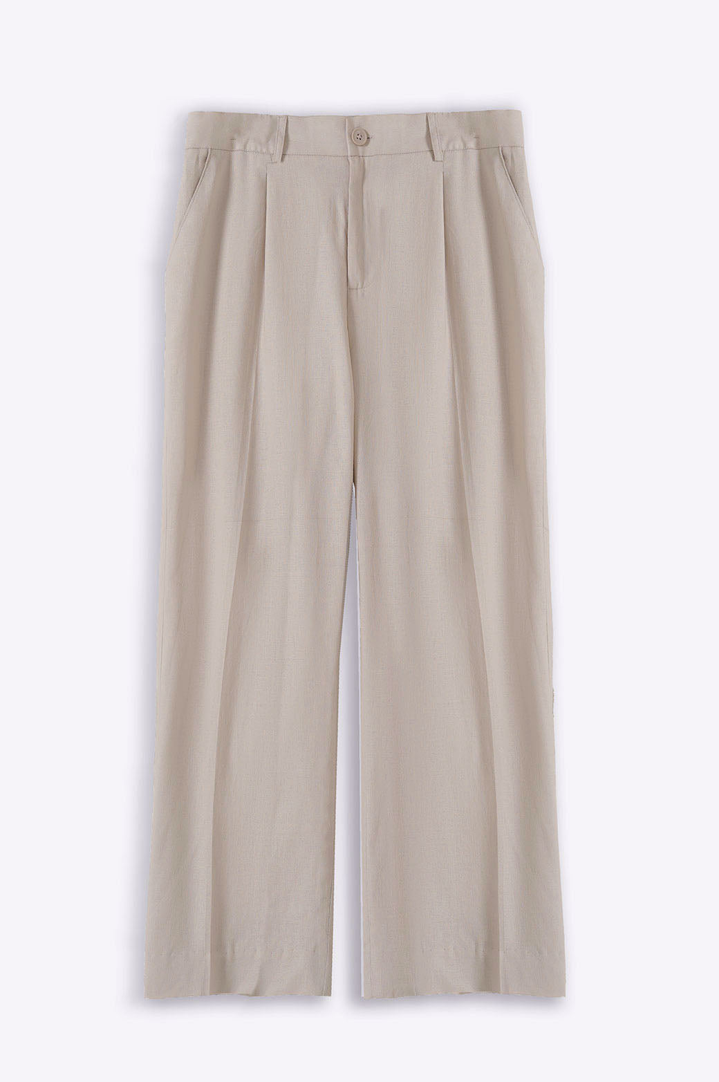 OFF WHITE BASIC LINEN PANTS