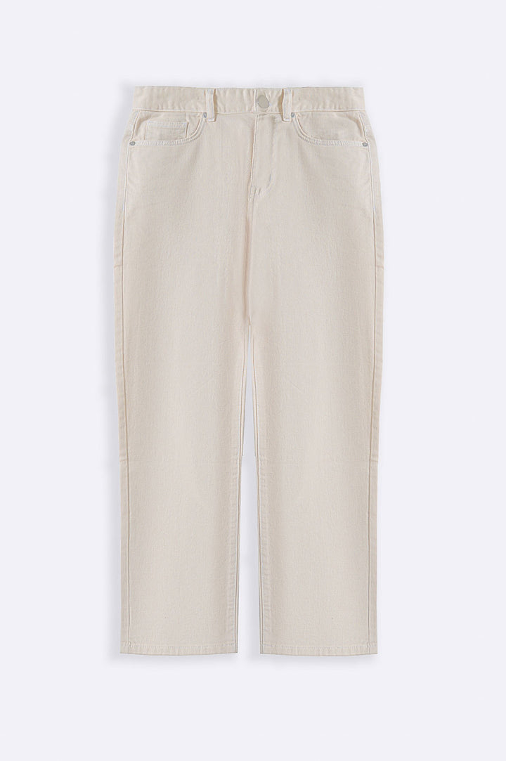 ECRU CLASSIC STRAIGHT JEANS