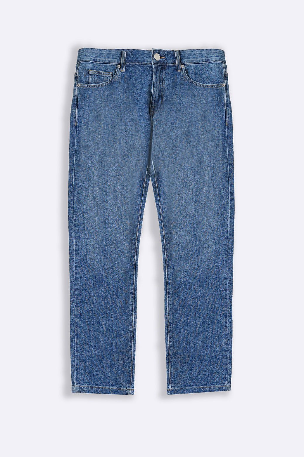 MID BLUE CLASSIC STRAIGHT JEANS