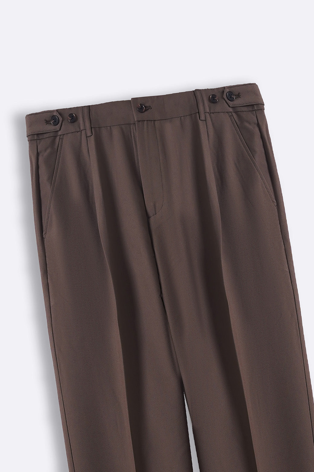 BROWN ADJUSTABLE PANTS