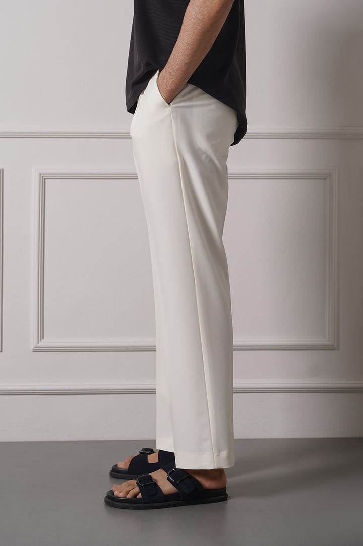 WHITE ADJUSTABLE PANTS