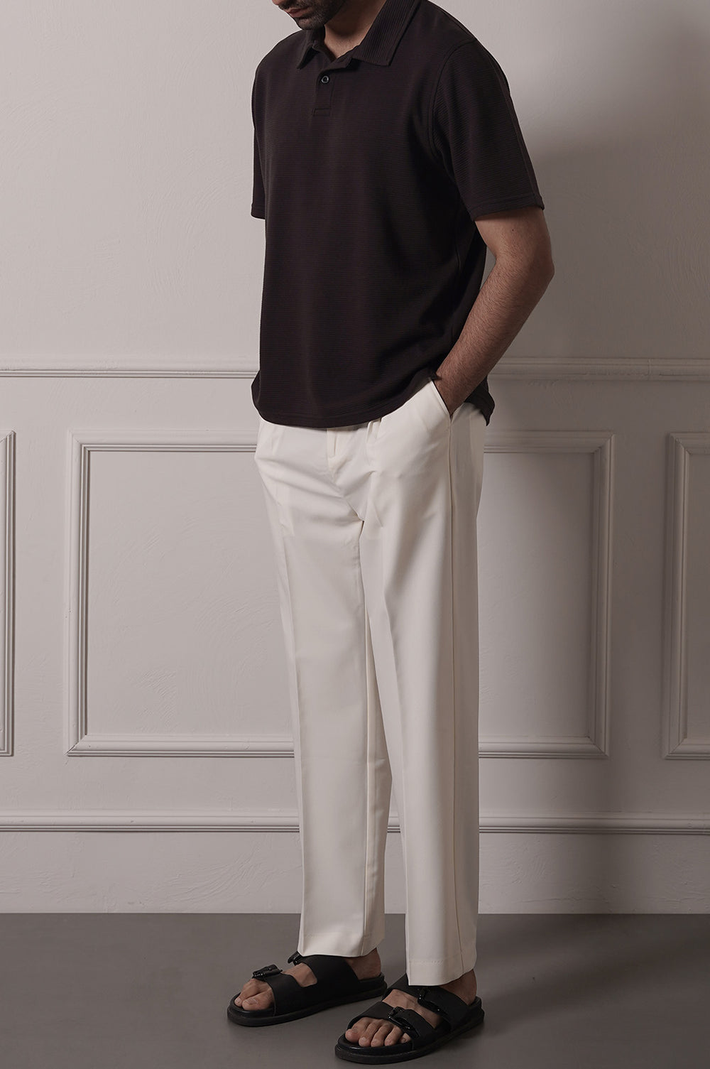 WHITE ADJUSTABLE PANTS