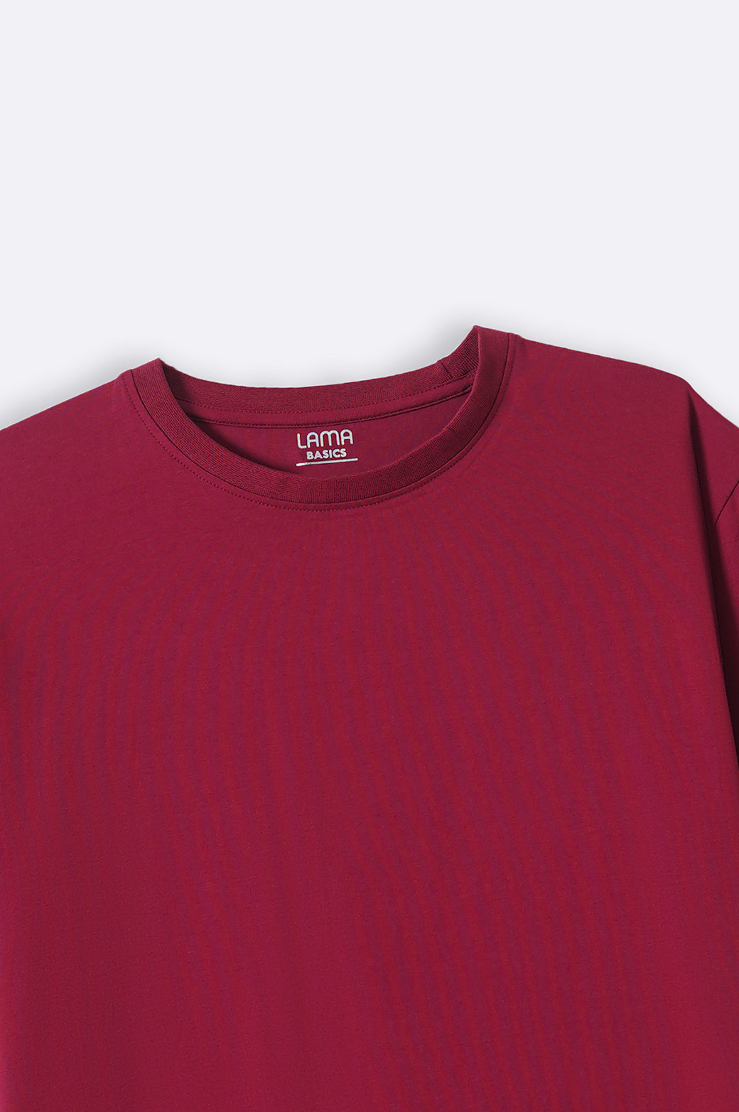 DARK RED ROUND NECK T-SHIRT