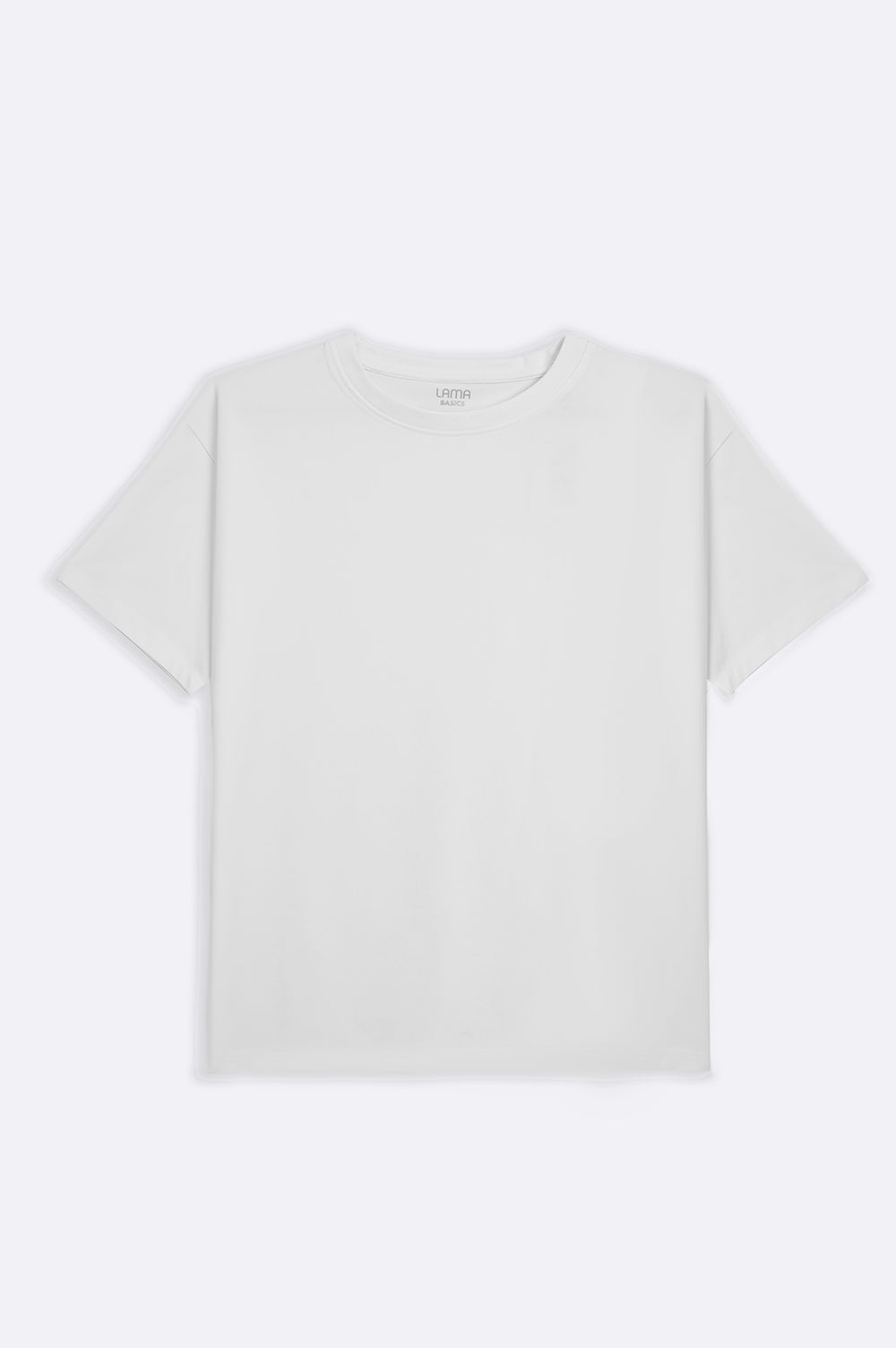 WHITE CREW-NECK TEE