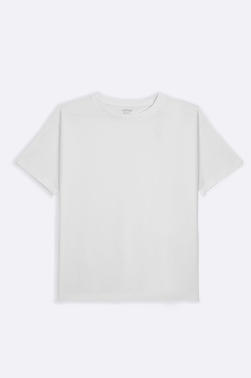 WHITE ROUND NECK T SHIRT