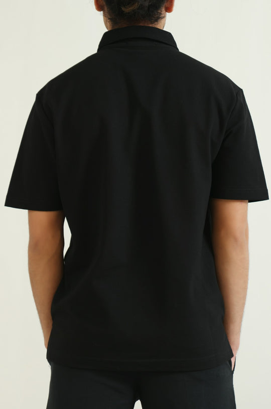 BLACK TENCIL BLEND POLO