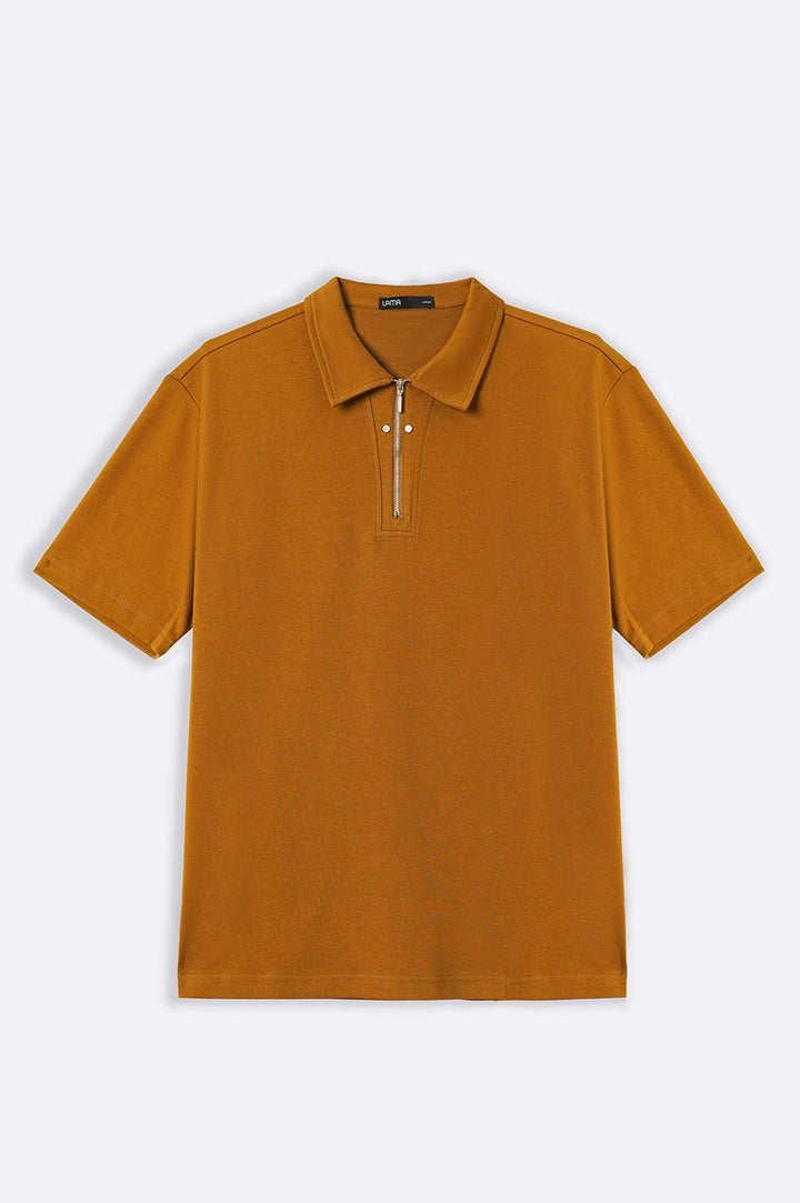 MUSTRAD POLO SHIRT WITH ZIP