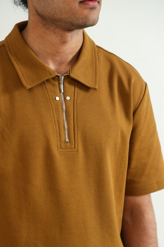 MUSTRAD POLO SHIRT WITH ZIP