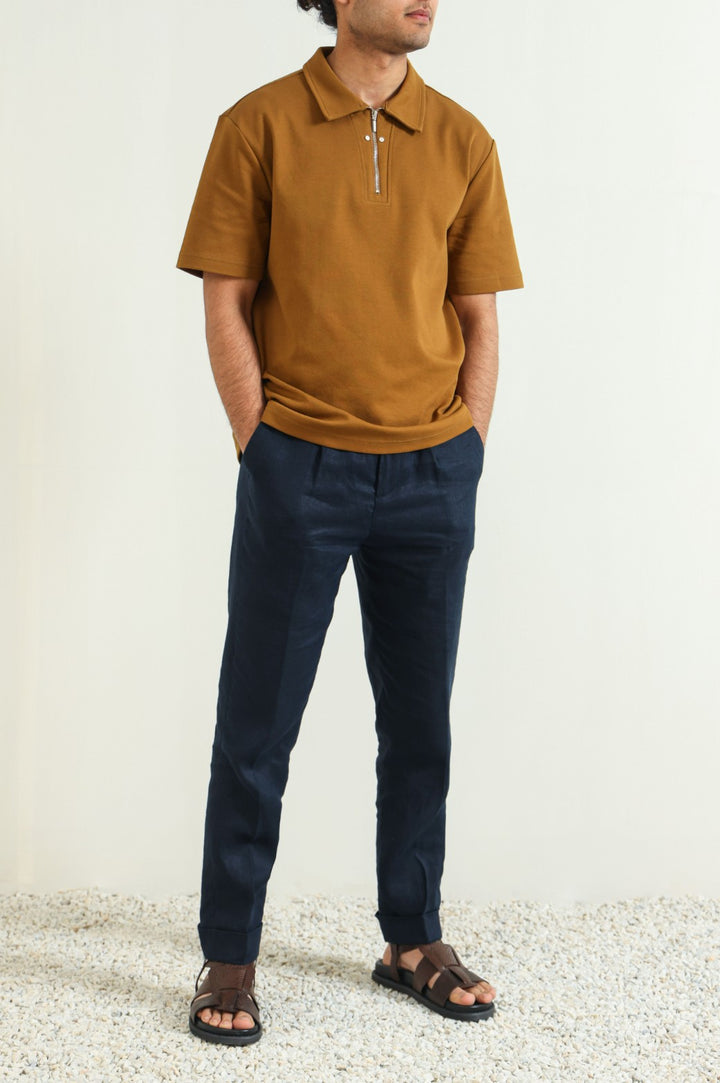 MUSTRAD POLO SHIRT WITH ZIP