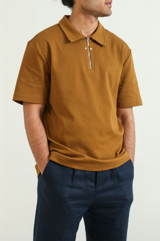 MUSTRAD POLO SHIRT WITH ZIP