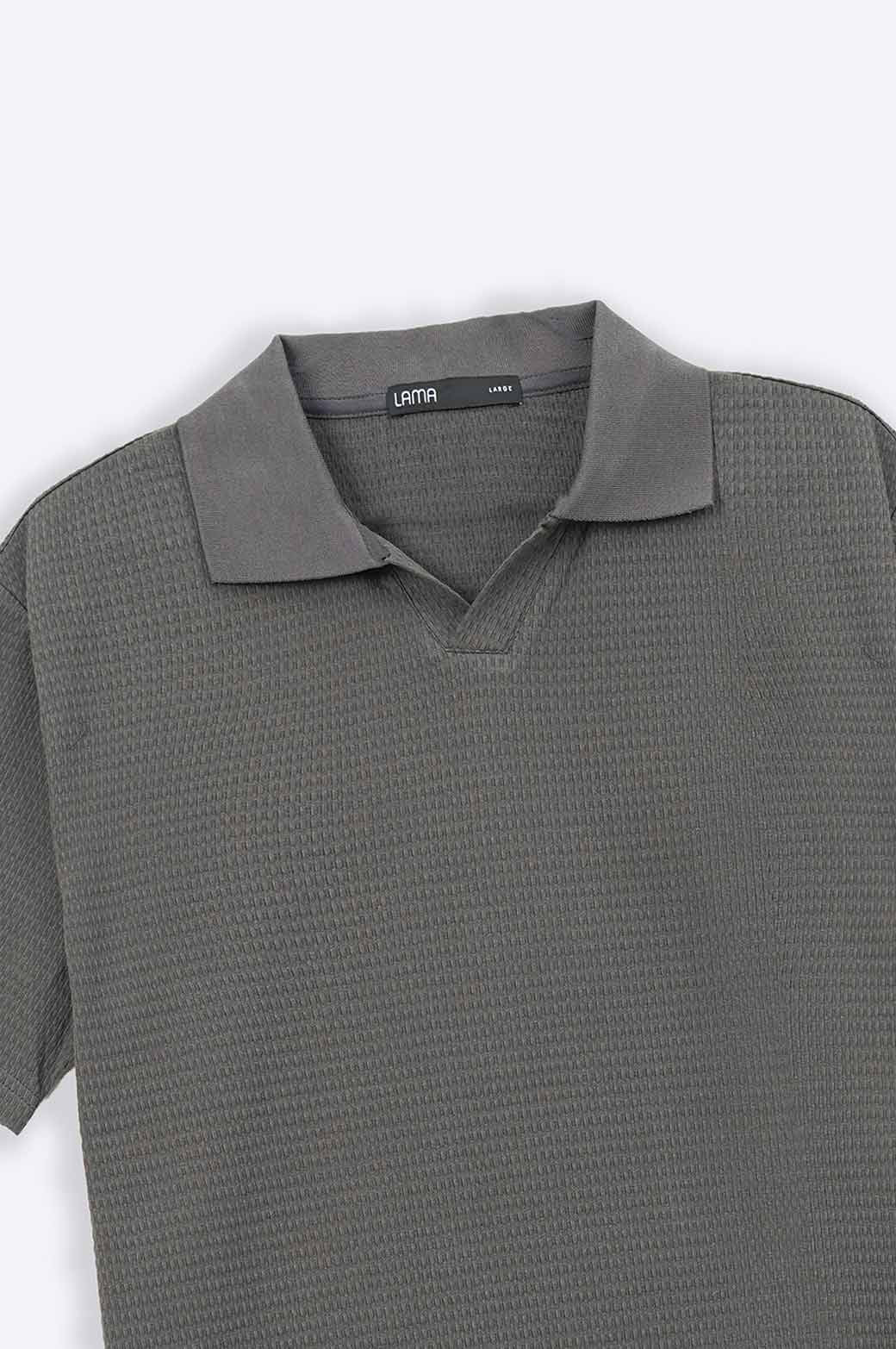 Knit collared shirt best sale