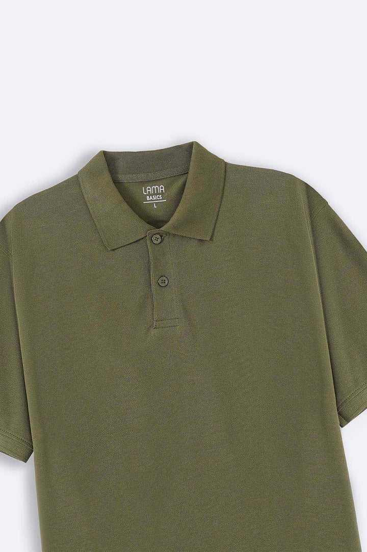 LIGHT OLIVE PIQUE POLO