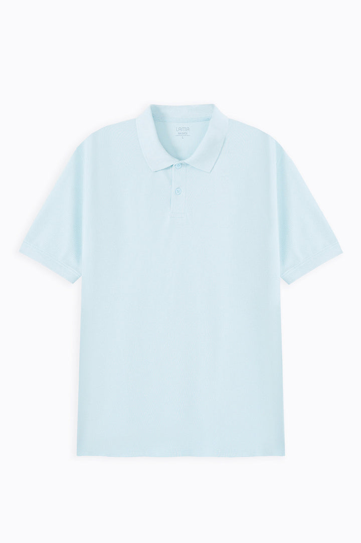 SKY BLUE PIQUE POLO