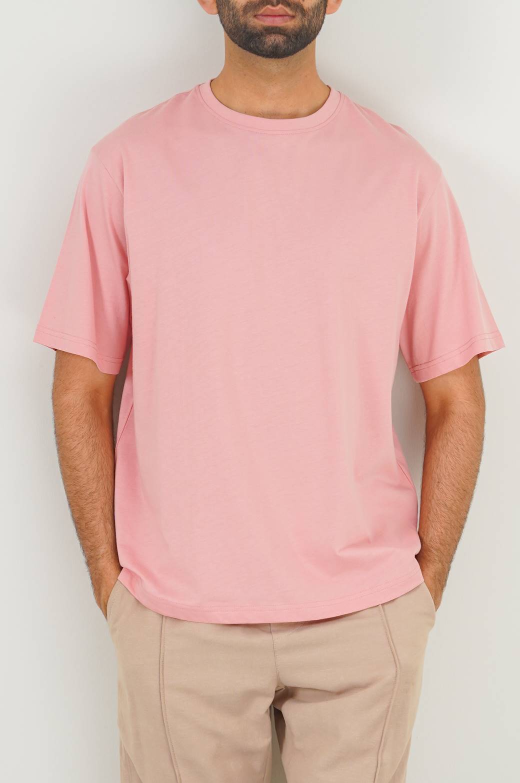 DIRTY PINK BASIC TEE