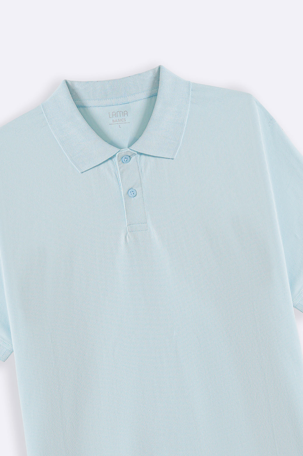 SKY BLUE KNITTED POLO