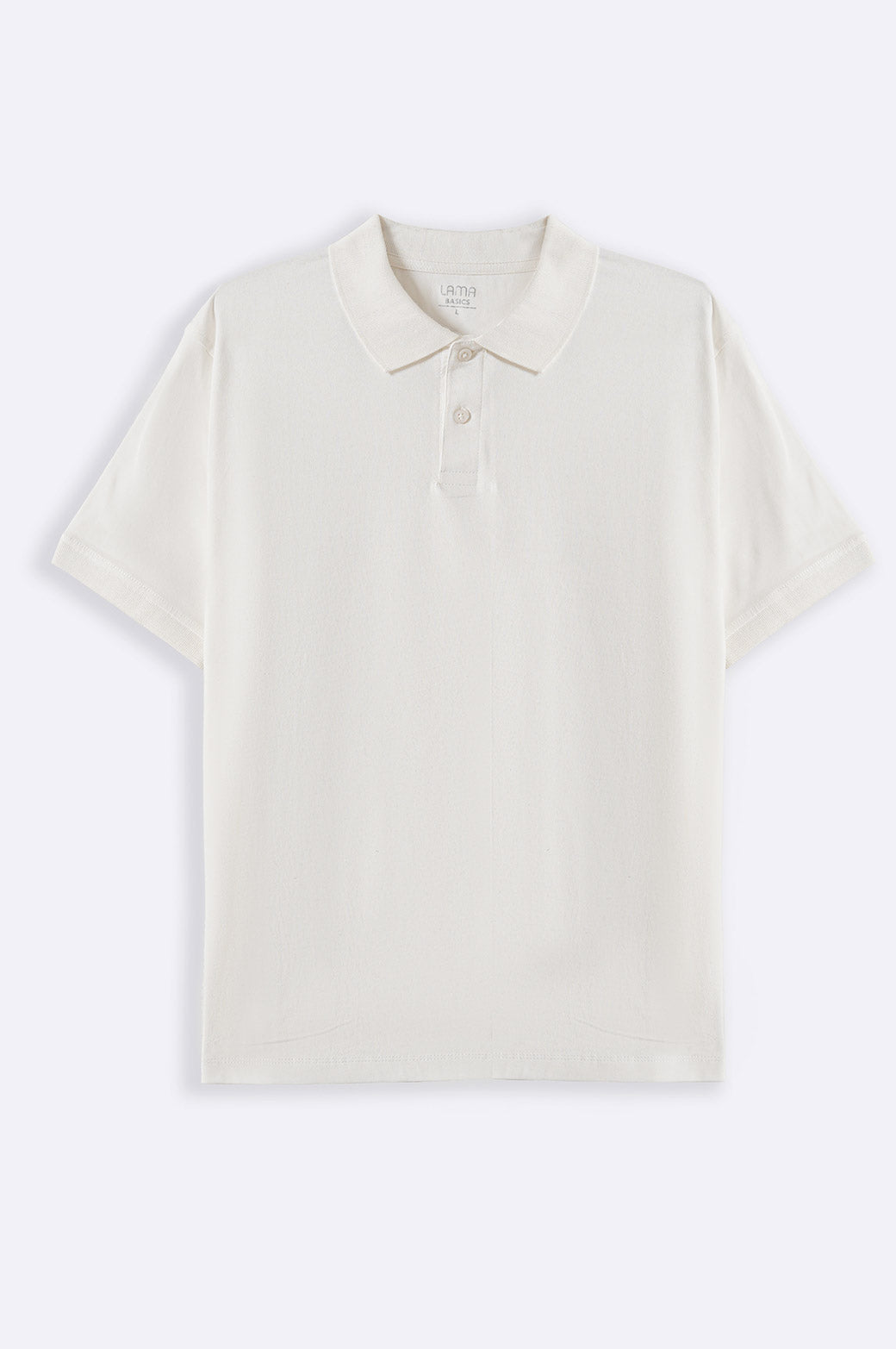 WHITE KNITTED POLO