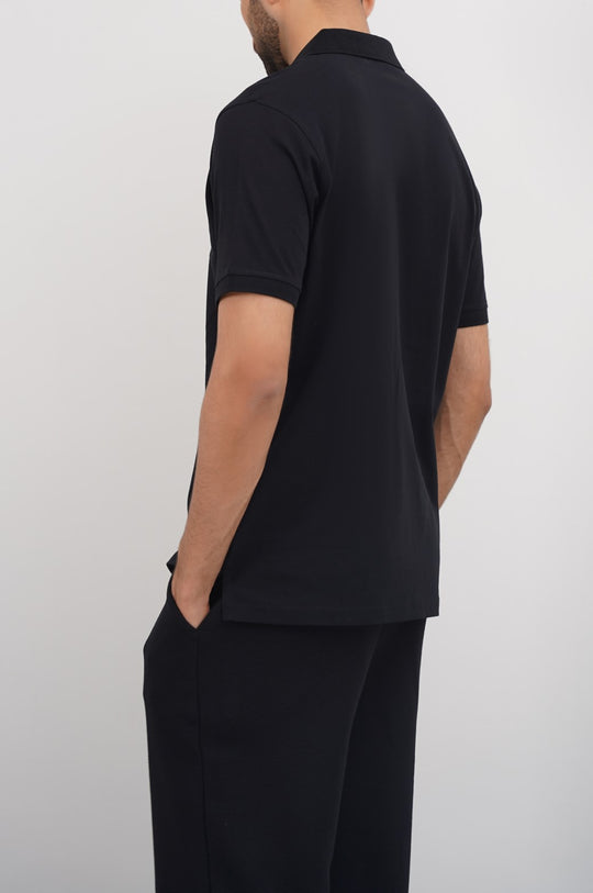 BLACK BASIC POLO
