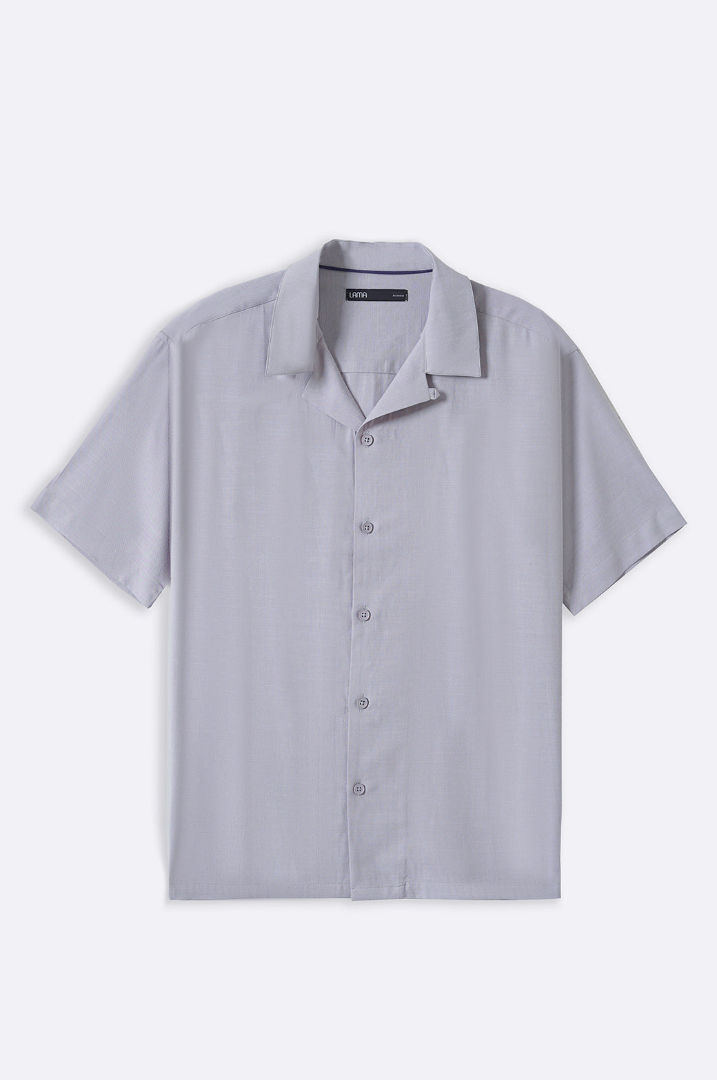 ICE BLUE COTTON BLENDED SAFARI SHIRT