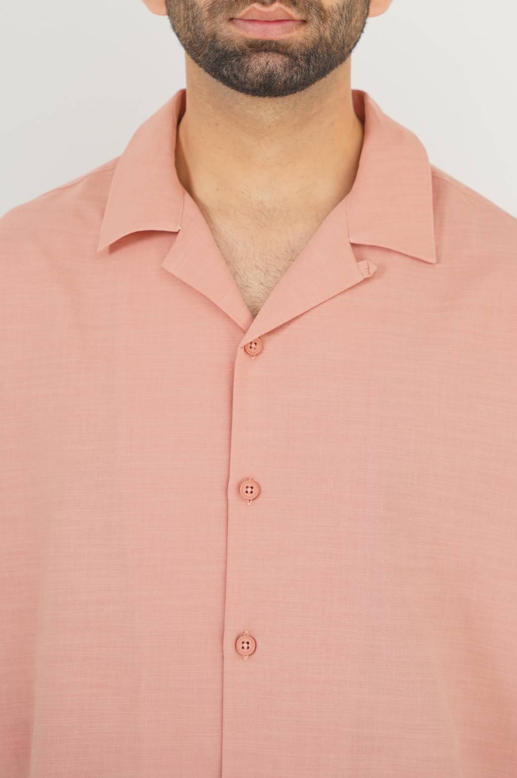 ITALIAN CLAY COTTON BLENDED SAFARI SHIRT