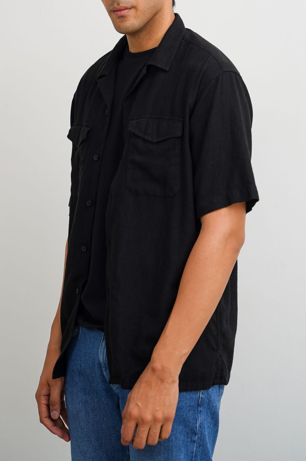 BLACK SAFARI SHIRT