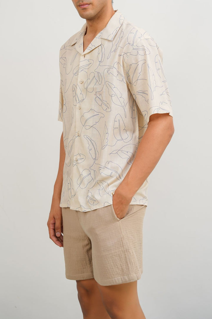 ECR LEAF SCRIBBLE SAFARI SHIRT