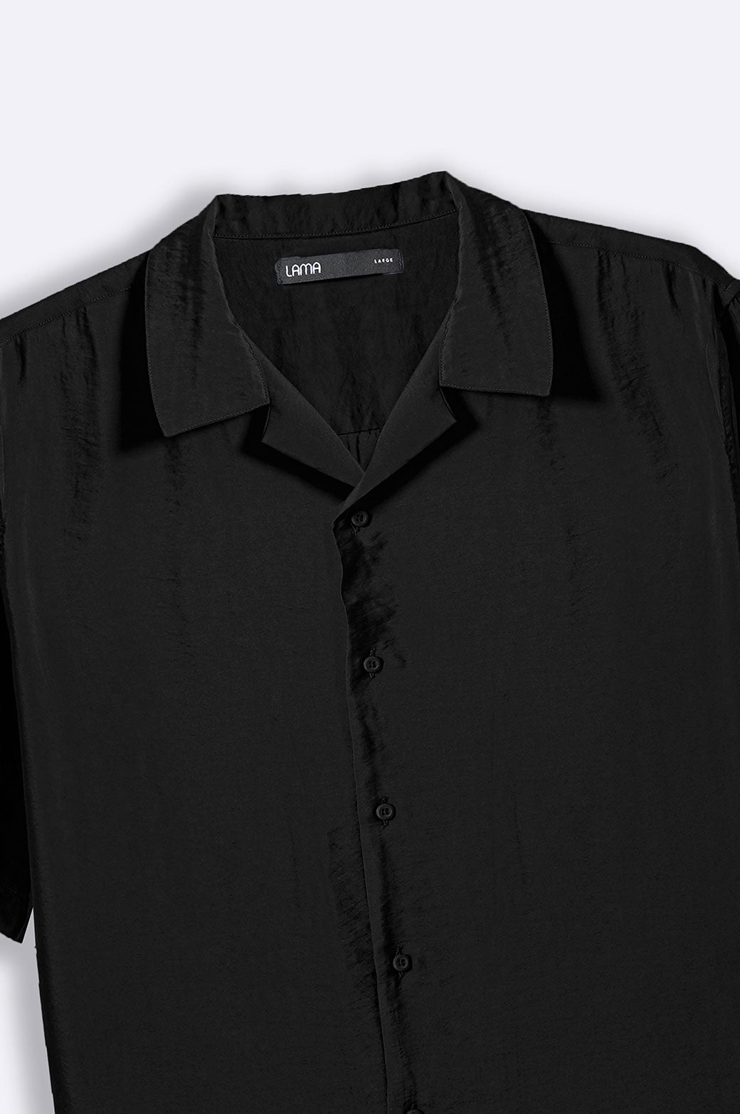 BLACK TEXTURED SAFARI SHIRT